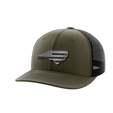 North Carolina United Hats Hat Greater Half OD Green/Black Black Leatherette North Carolina